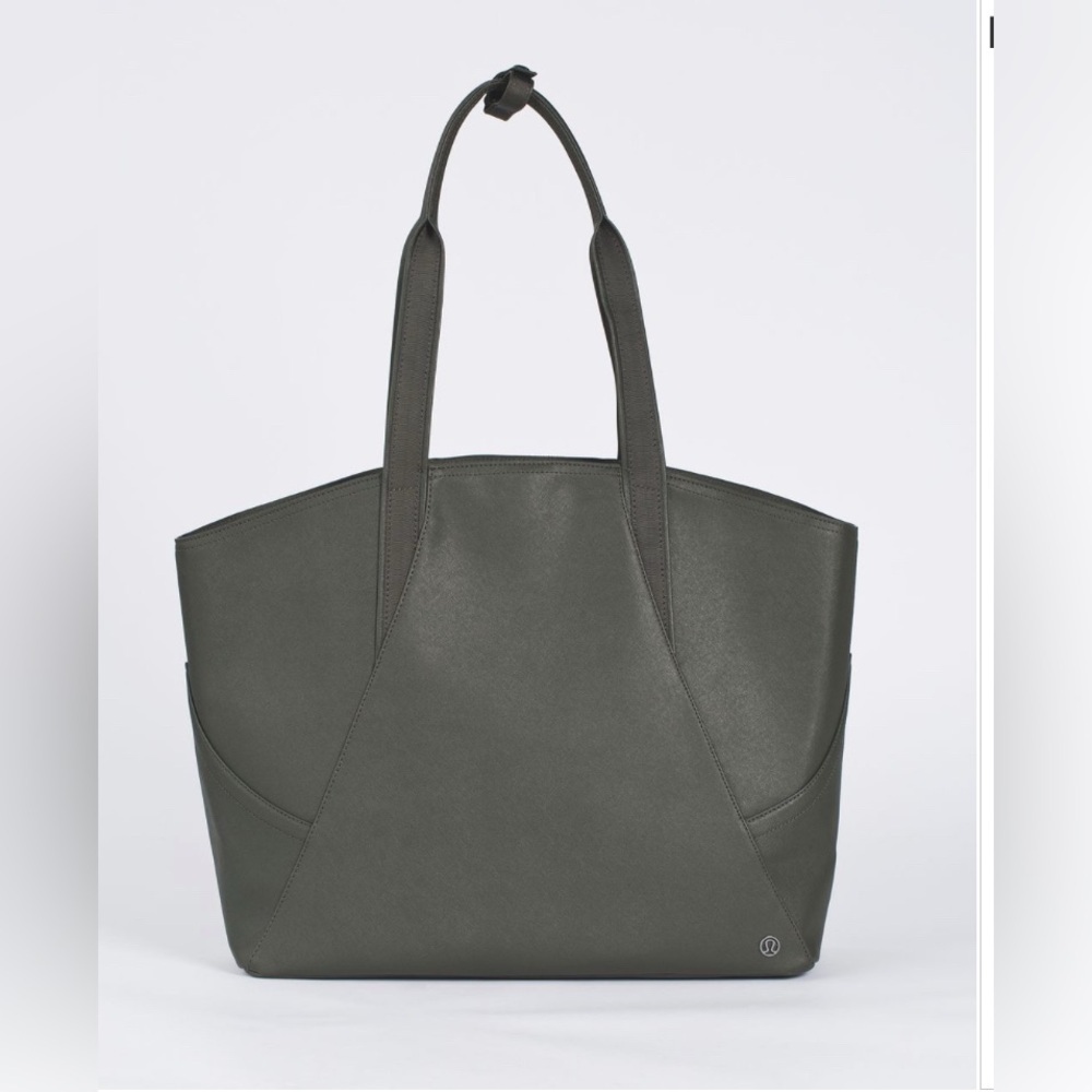 Lululemon All Day Tote and Small Pouch Dark Olive - Picture 1 of 16